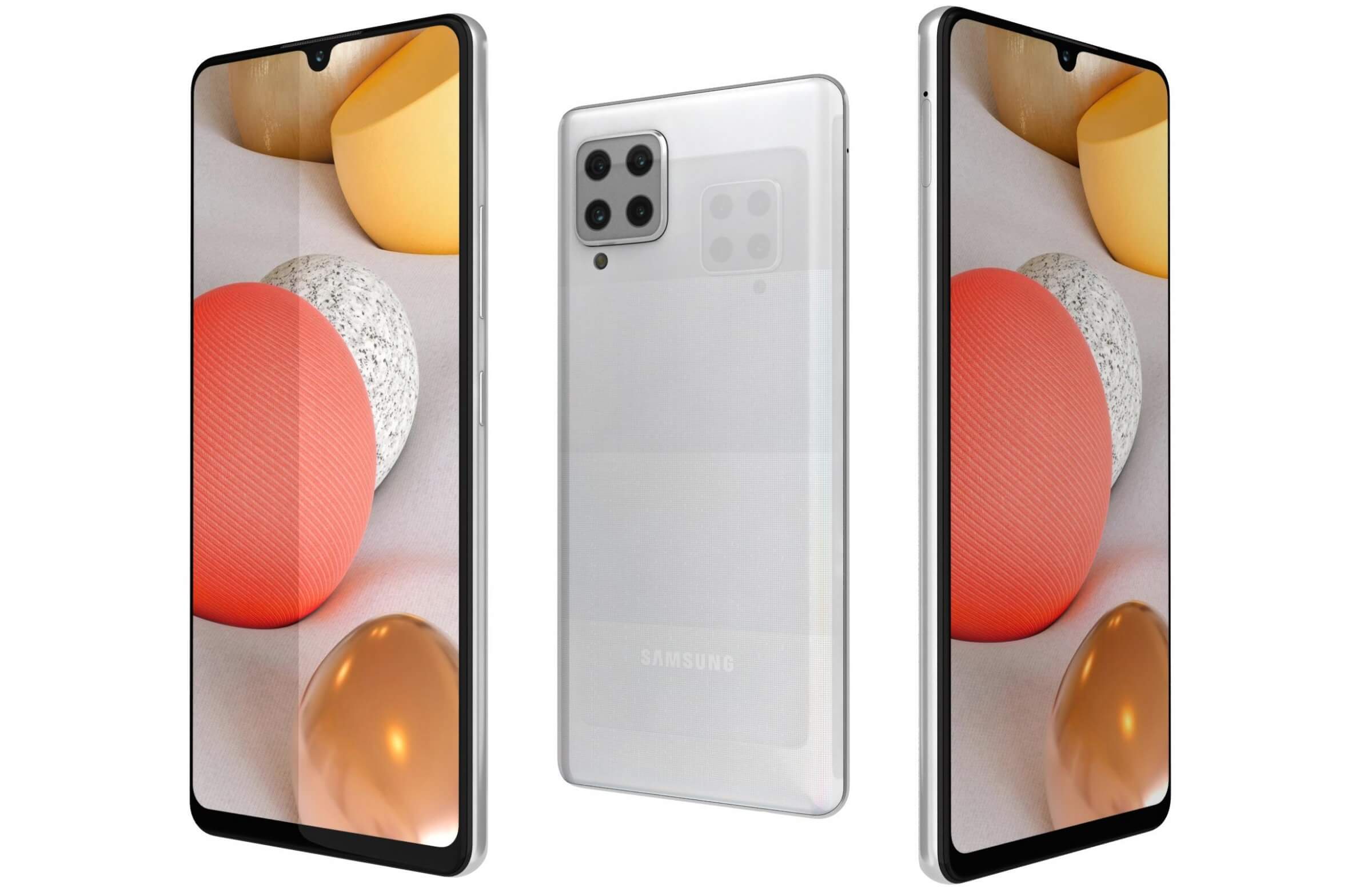 Samsung Galaxy A42 5G Prism Dot White front - Cell Sooq
